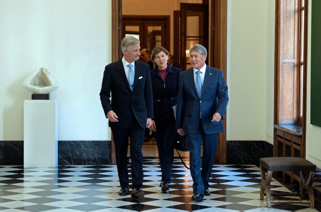 Atambajew mit dem belgischen König Philippe 