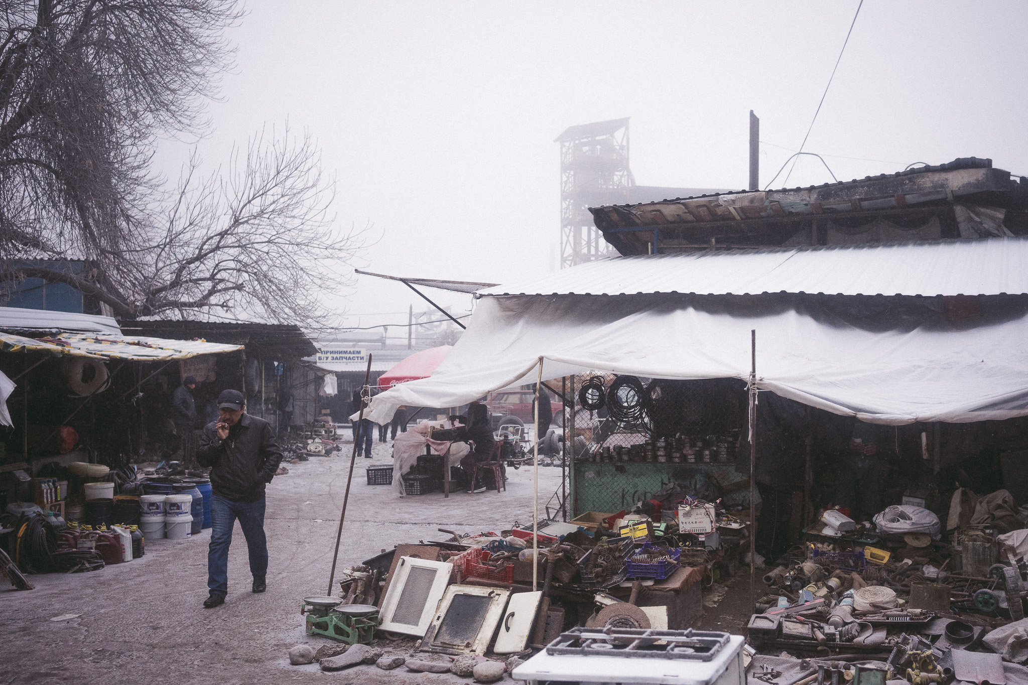 Markt Nebel Usbekistan