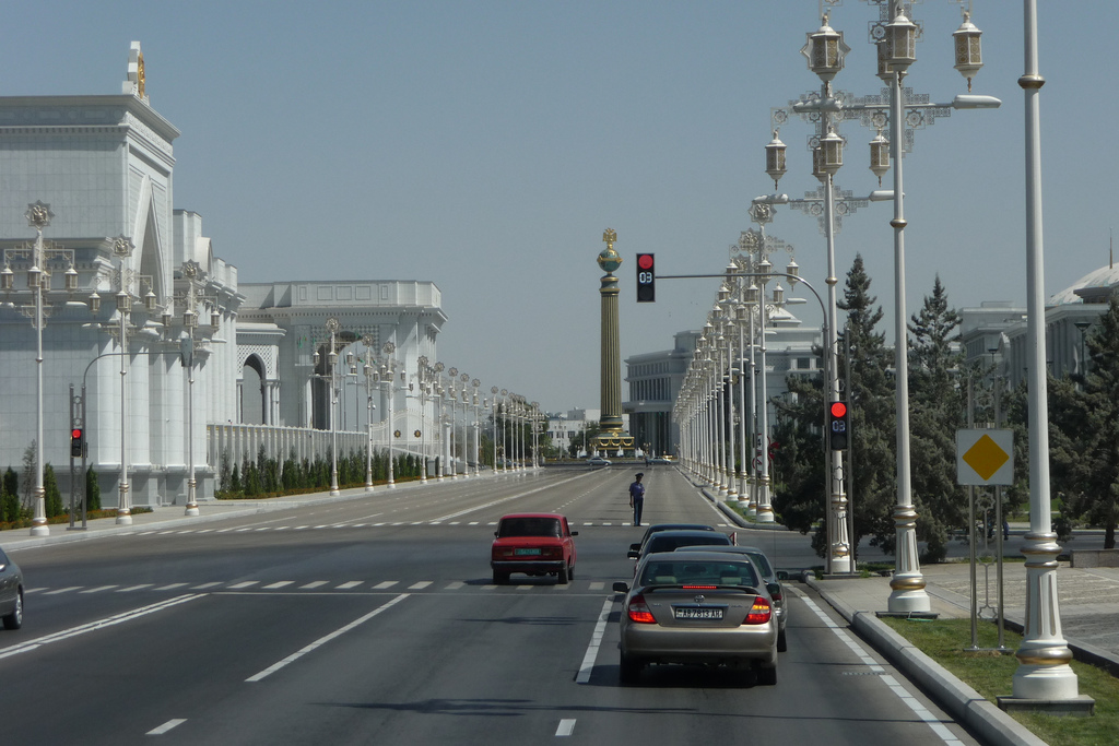 Aschgabat Turkmenistan Straße