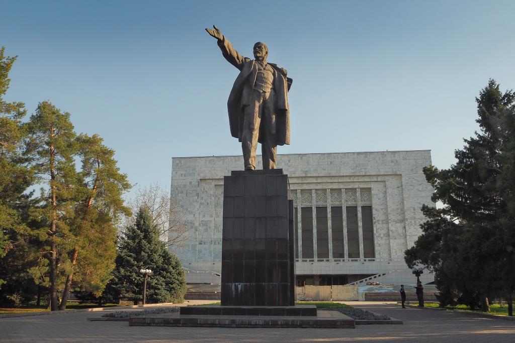 Lenin Bischkek Kirgistan Marmorstatue