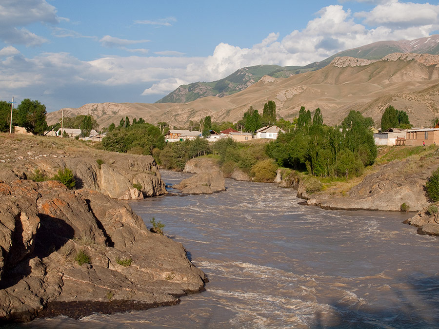 Naryn Kirgistan Fluss Wasser