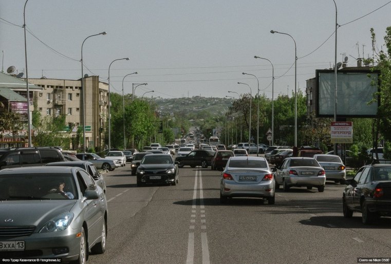 Straße Schymkent