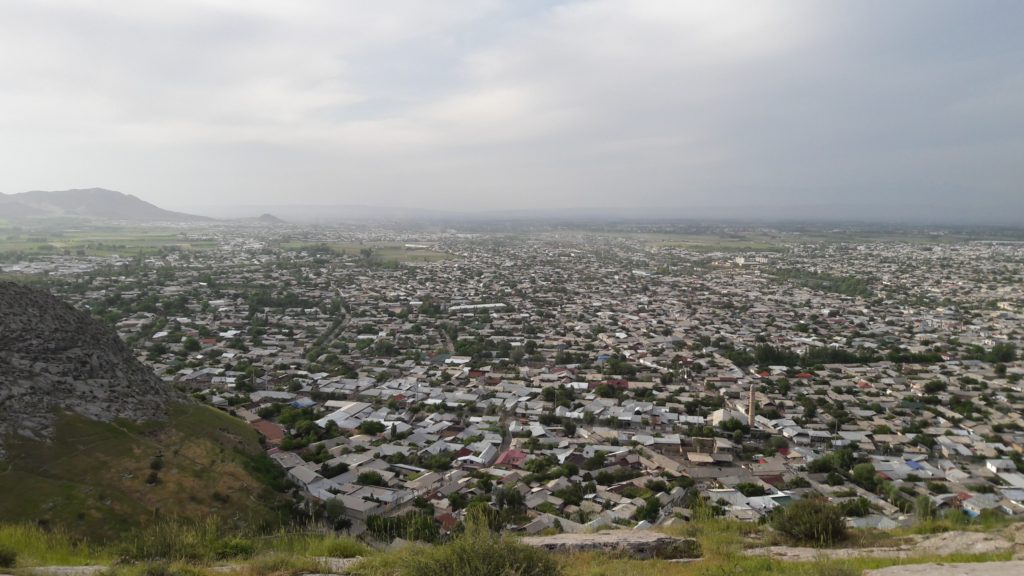 Osch Sulejman Too Ausblick Norden Kirgistan Usbekistan Grenze