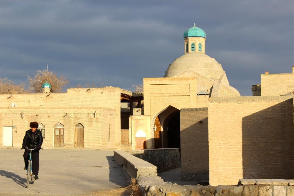 Fahrrad Buchara Usbekistan Winter