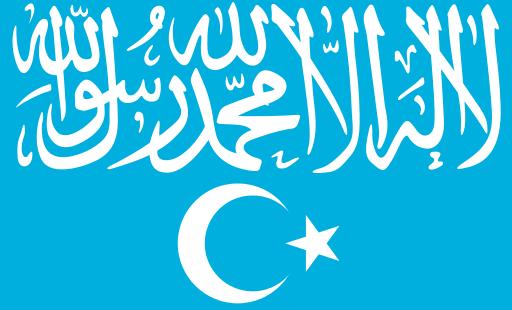 Die Flagge der islamischen Partei Turkestans