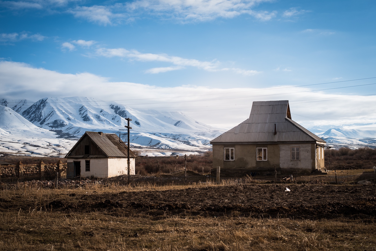 Im Dorf Koschomkul in Kirgistan