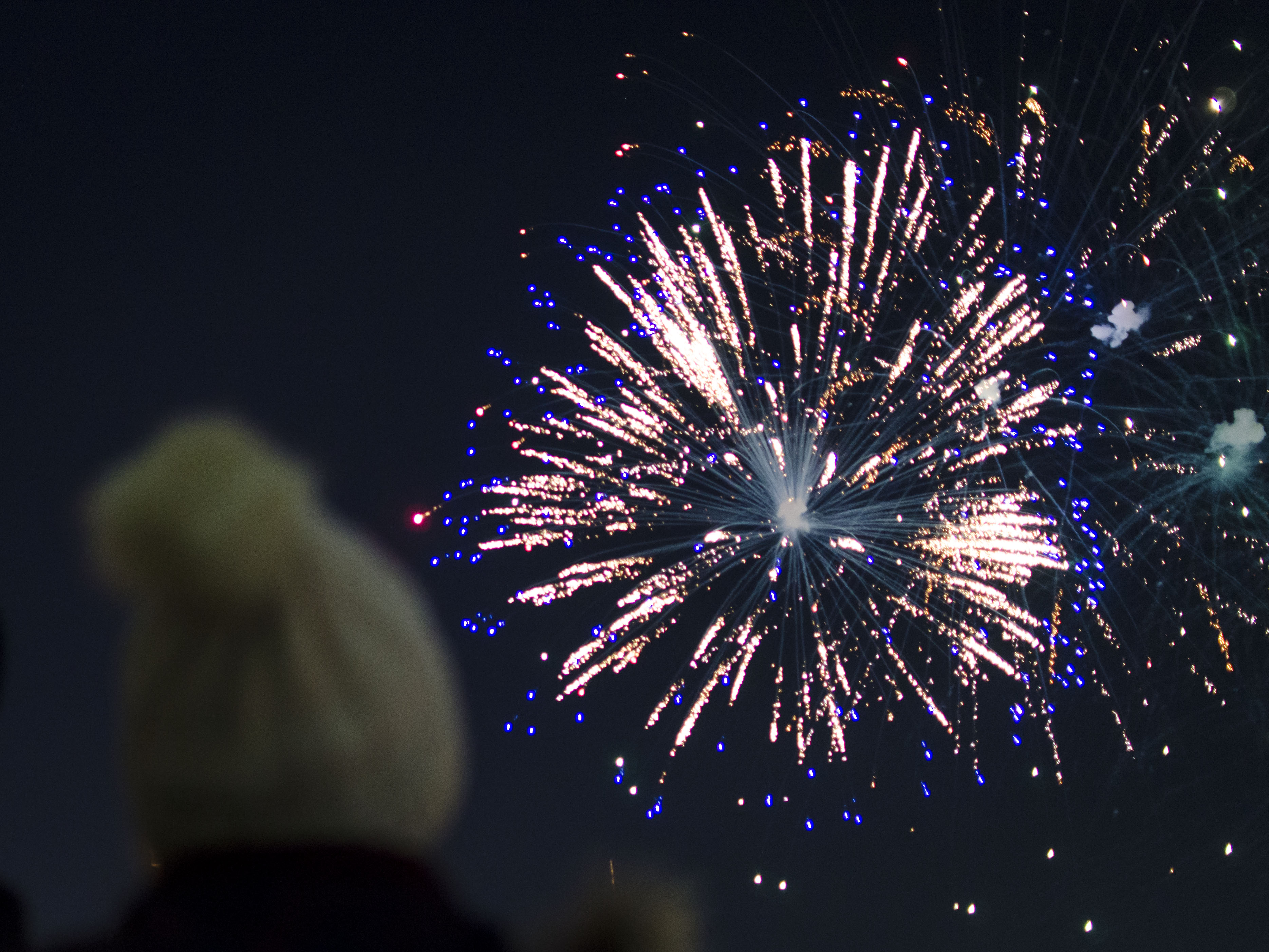 Feuerwerk Astana Kasachstan Unabhängigkeit