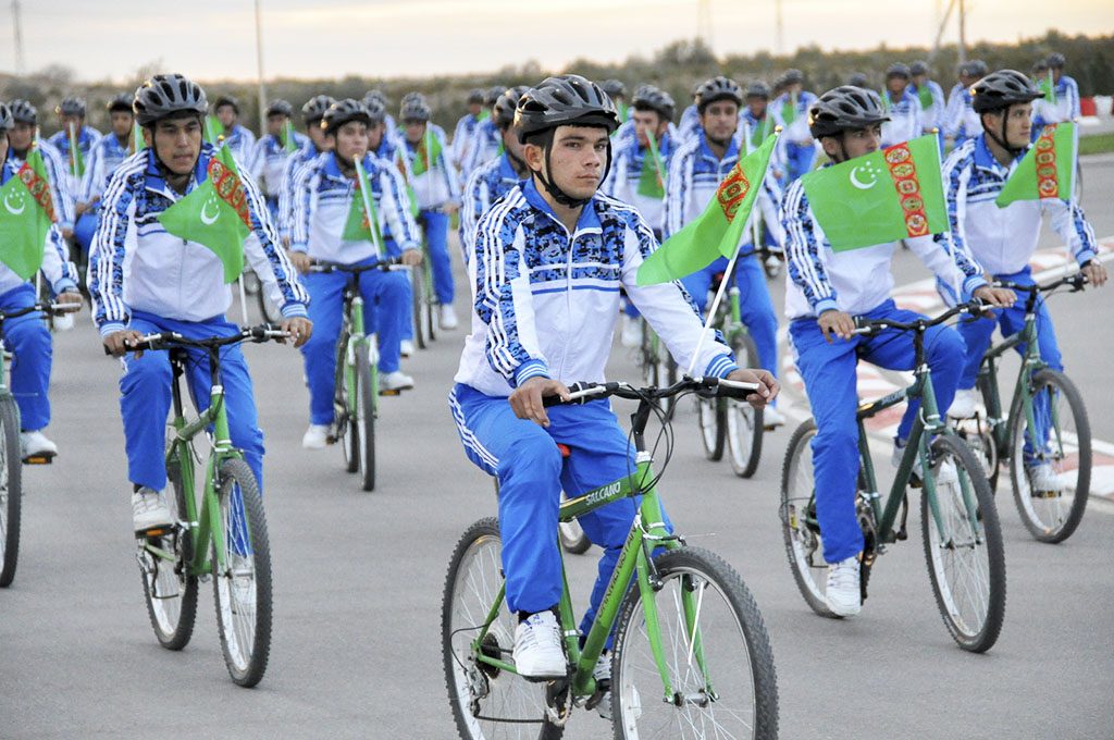 Fahrrad Ereignis Turkmenistan