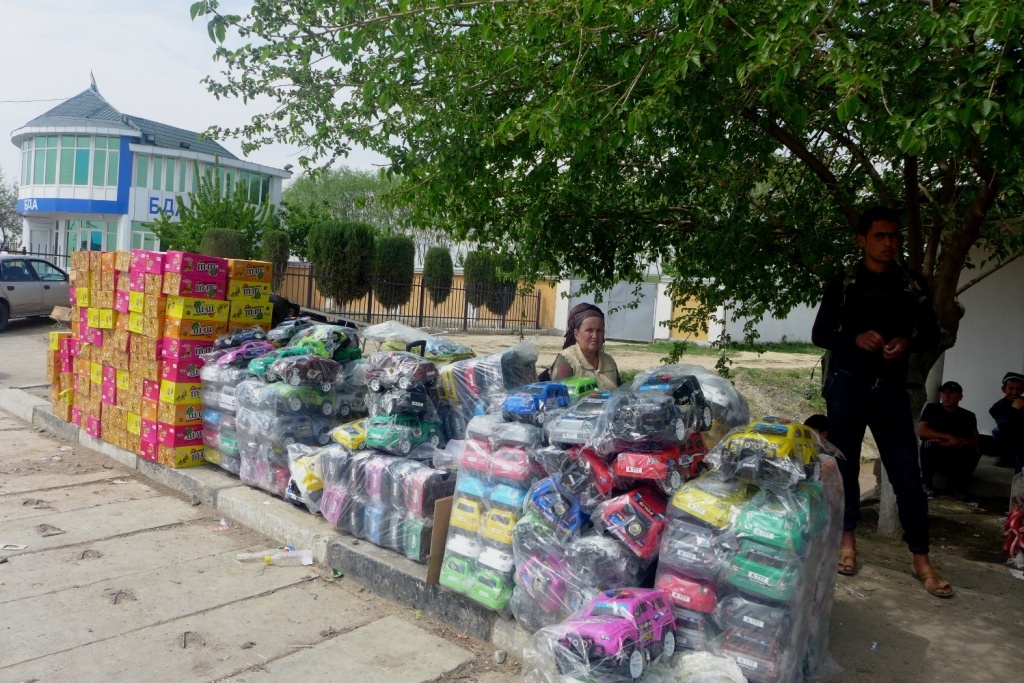 Grenze Markt Usbekistan Tadschikistan Handel