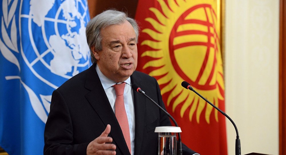 UN-Generalsekretär Guterres 2017 in Kirgistan