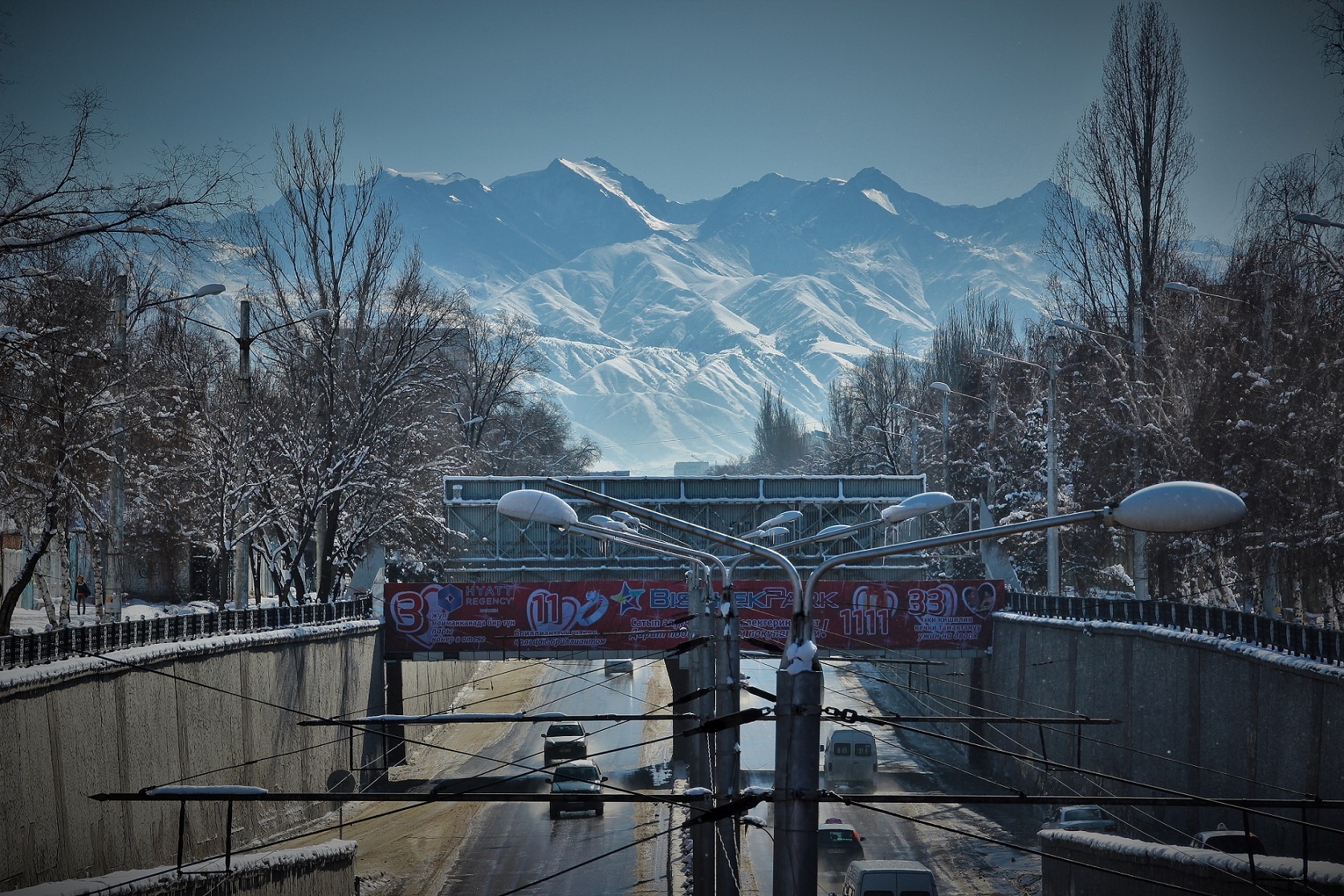 Bischkek Kirgistan Winter Berge