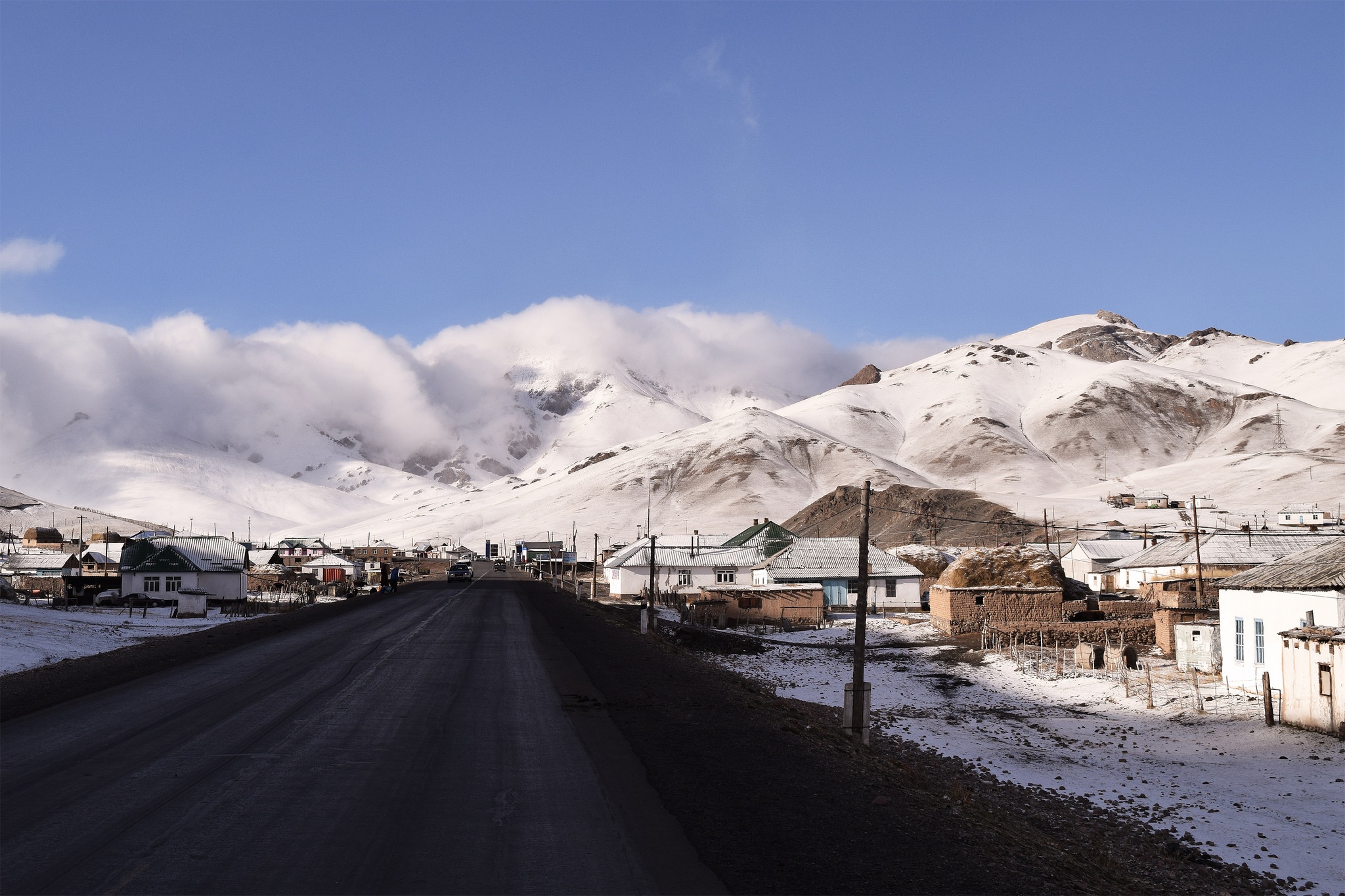 Auf dem Pamir-Highway in Sarytsash