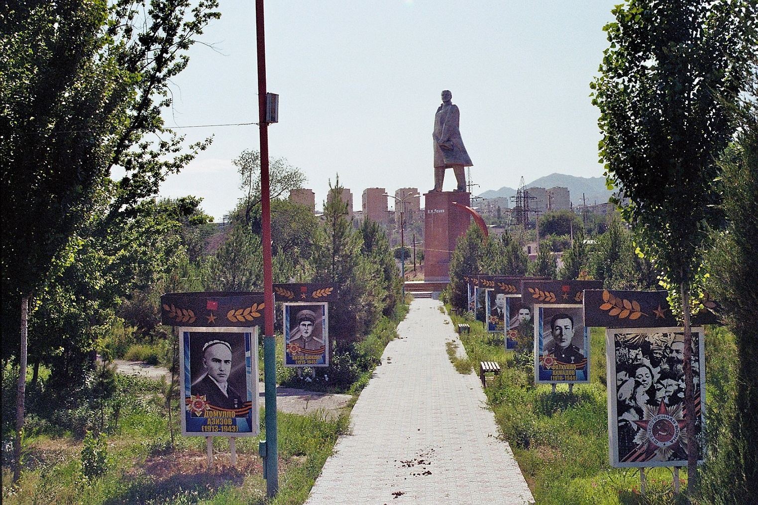 Chudschand Tadschikistan Lenin Statue Sowjetunion