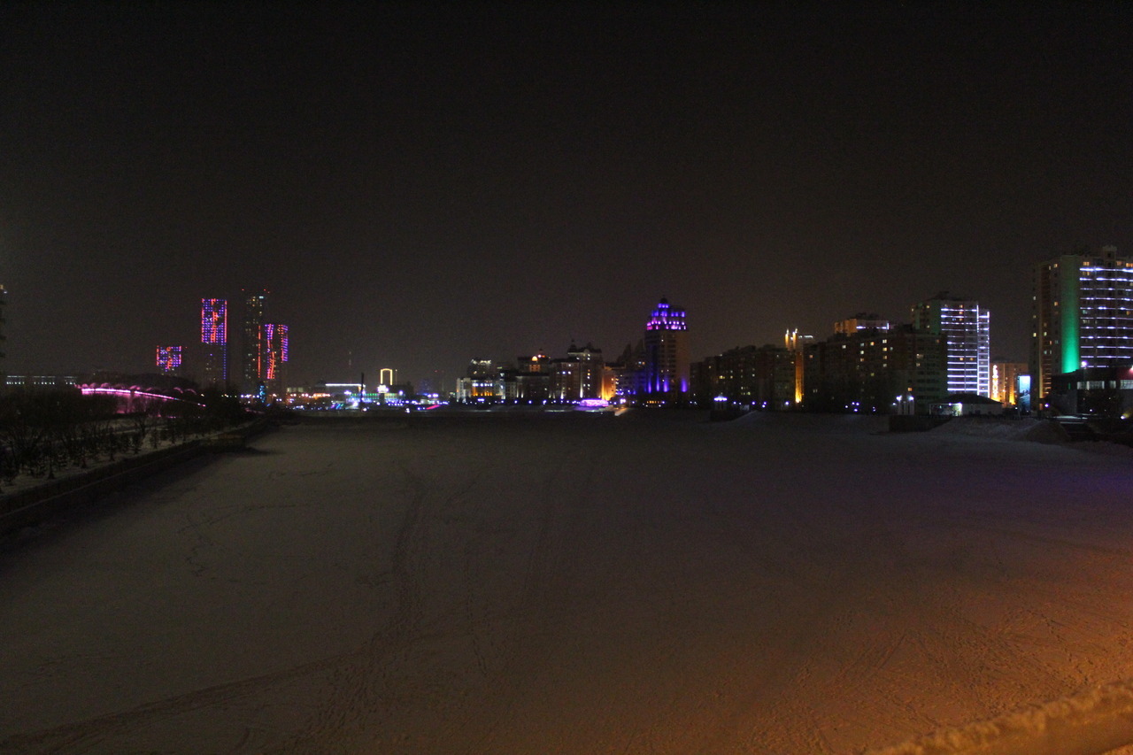 Astana Kasachstan Winter Ischim