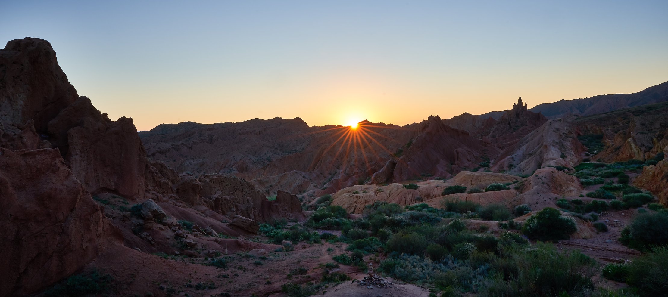 Der Skazka Canyon am Südufer des Issyk-Kul