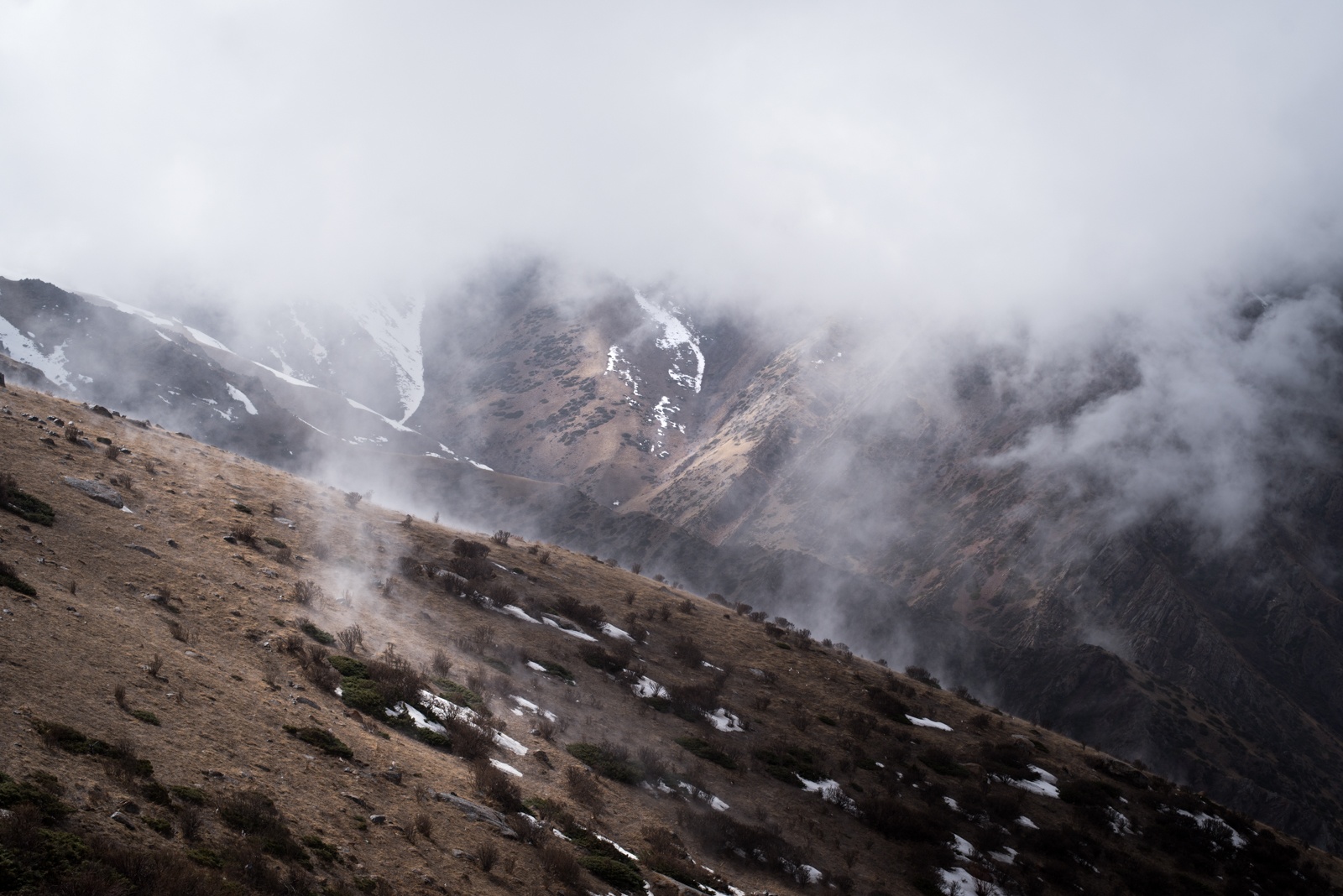 Bischkek Naryn Landschaft Kirgistan Gebirge