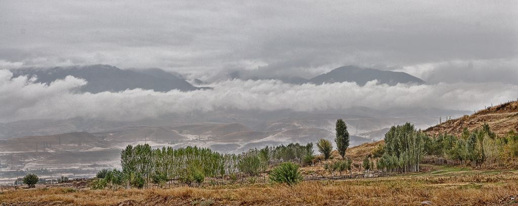 Herbstpanorama Tschimgan Usbekistan Bild des Tages