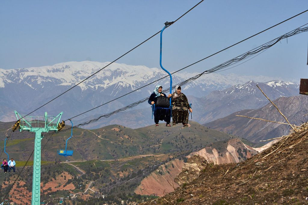 Im Sommer auf dem Skilift