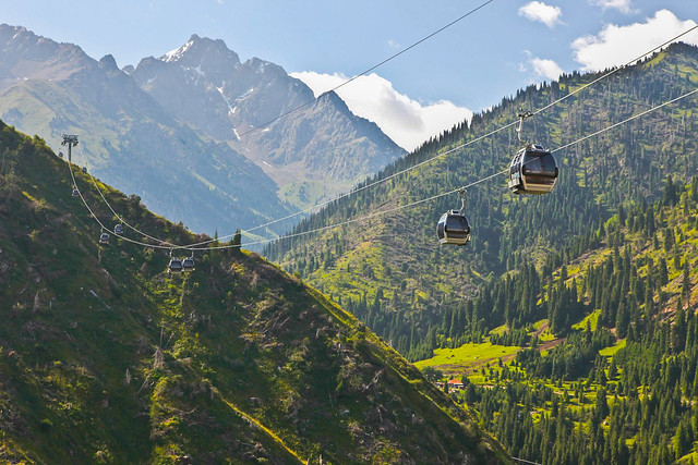 Seilbahn Almaty Kasachstan Bild des Tages