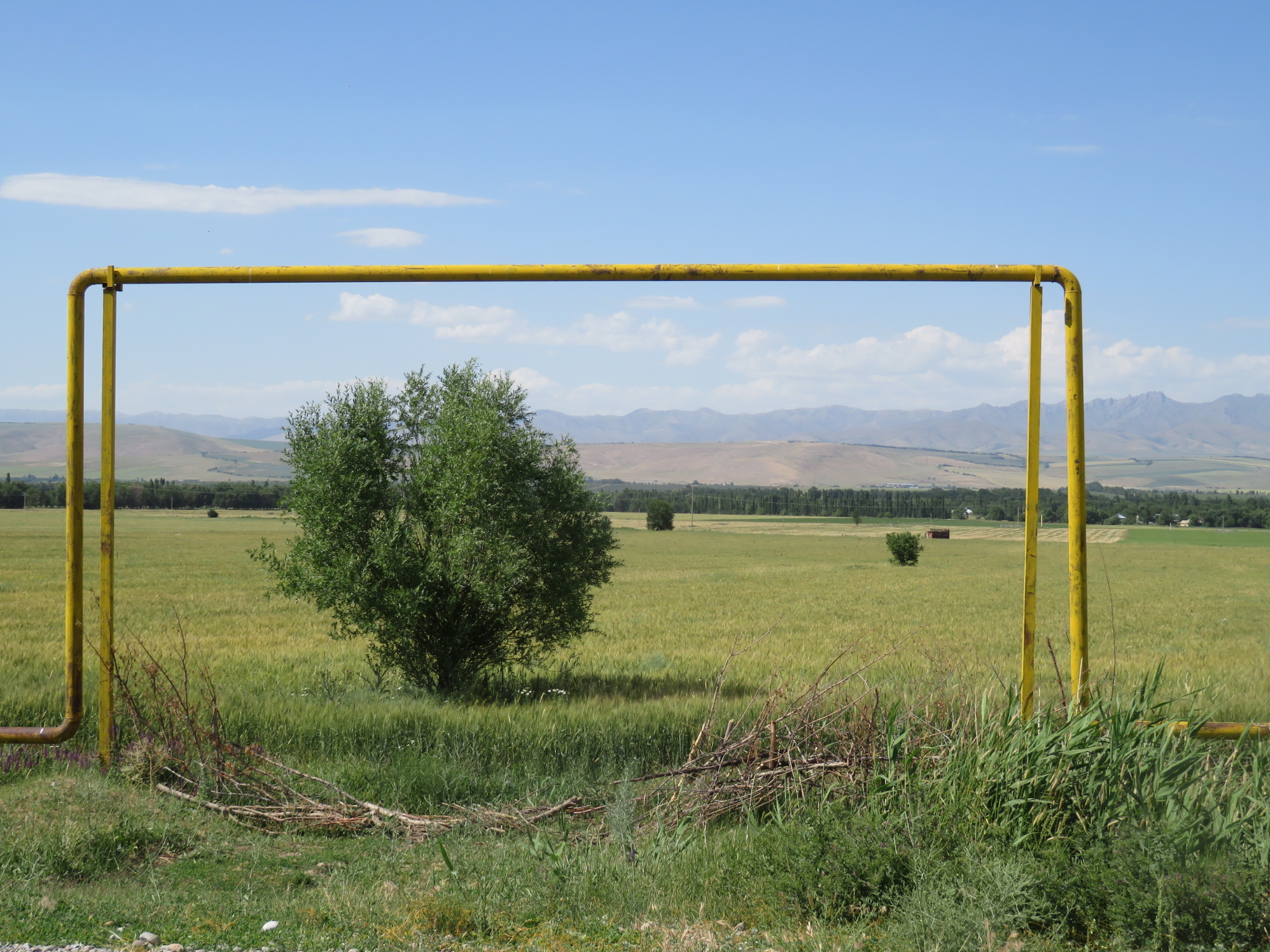 Leitungen Kasachstan Landschaft