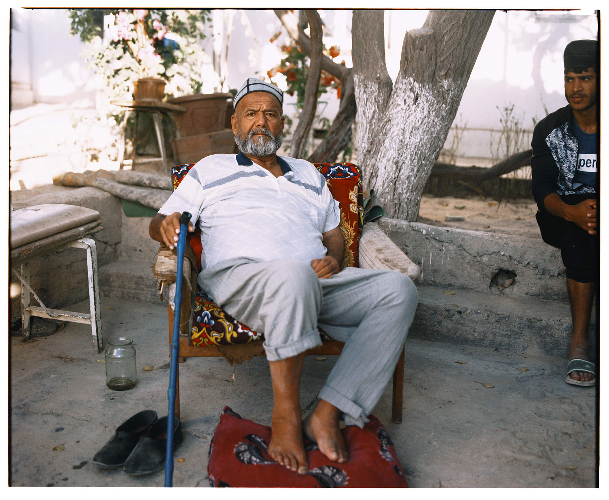 Samarkand Portrait Innenhof Usbekistan Hassan Kurbanbaev