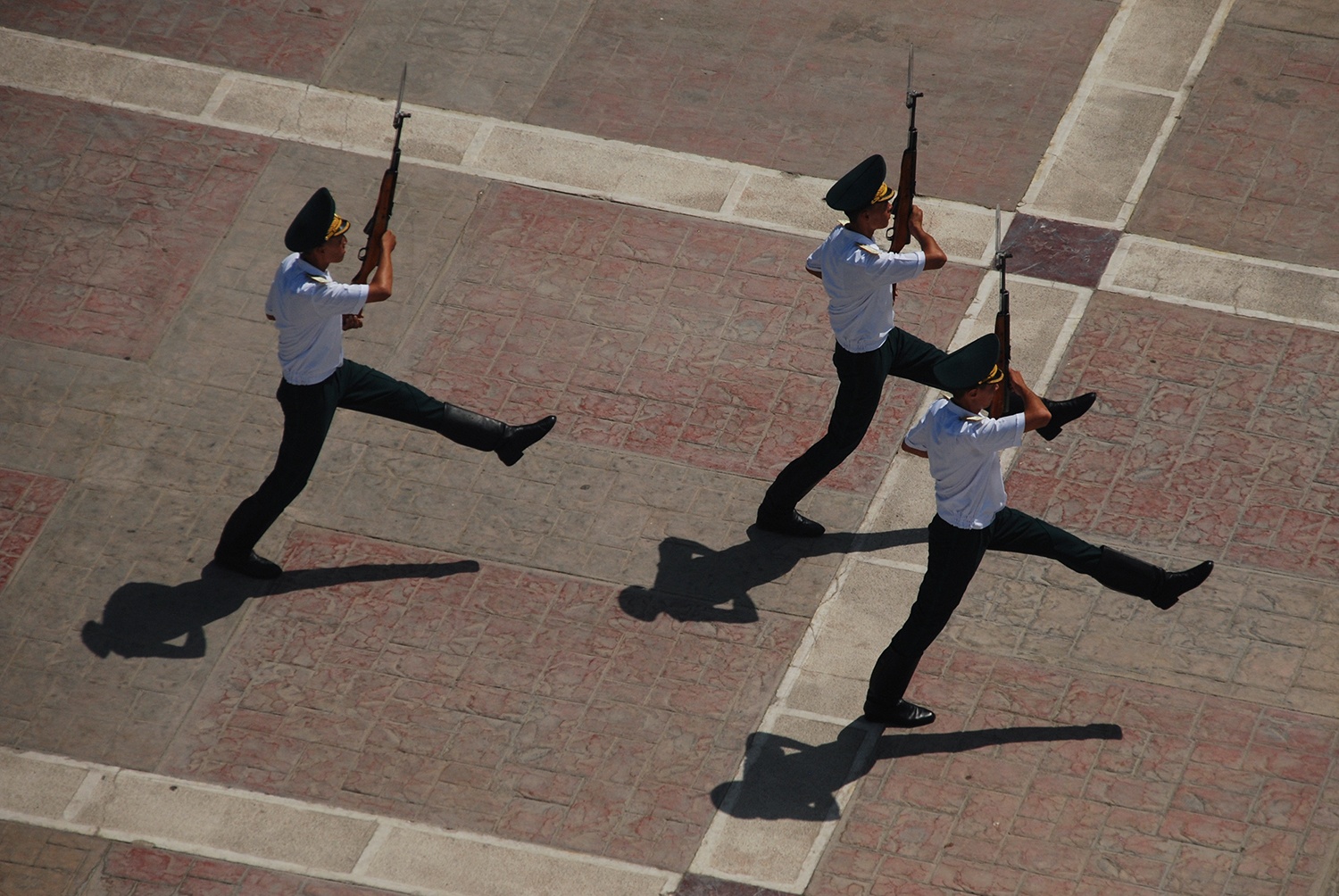 Wachen Aschgabat Turkmenistan.