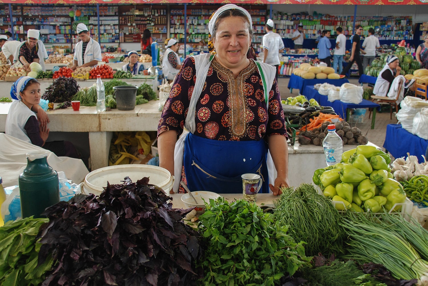 Gulistan Bild des Tages Markt Turmenistan Ashgabat