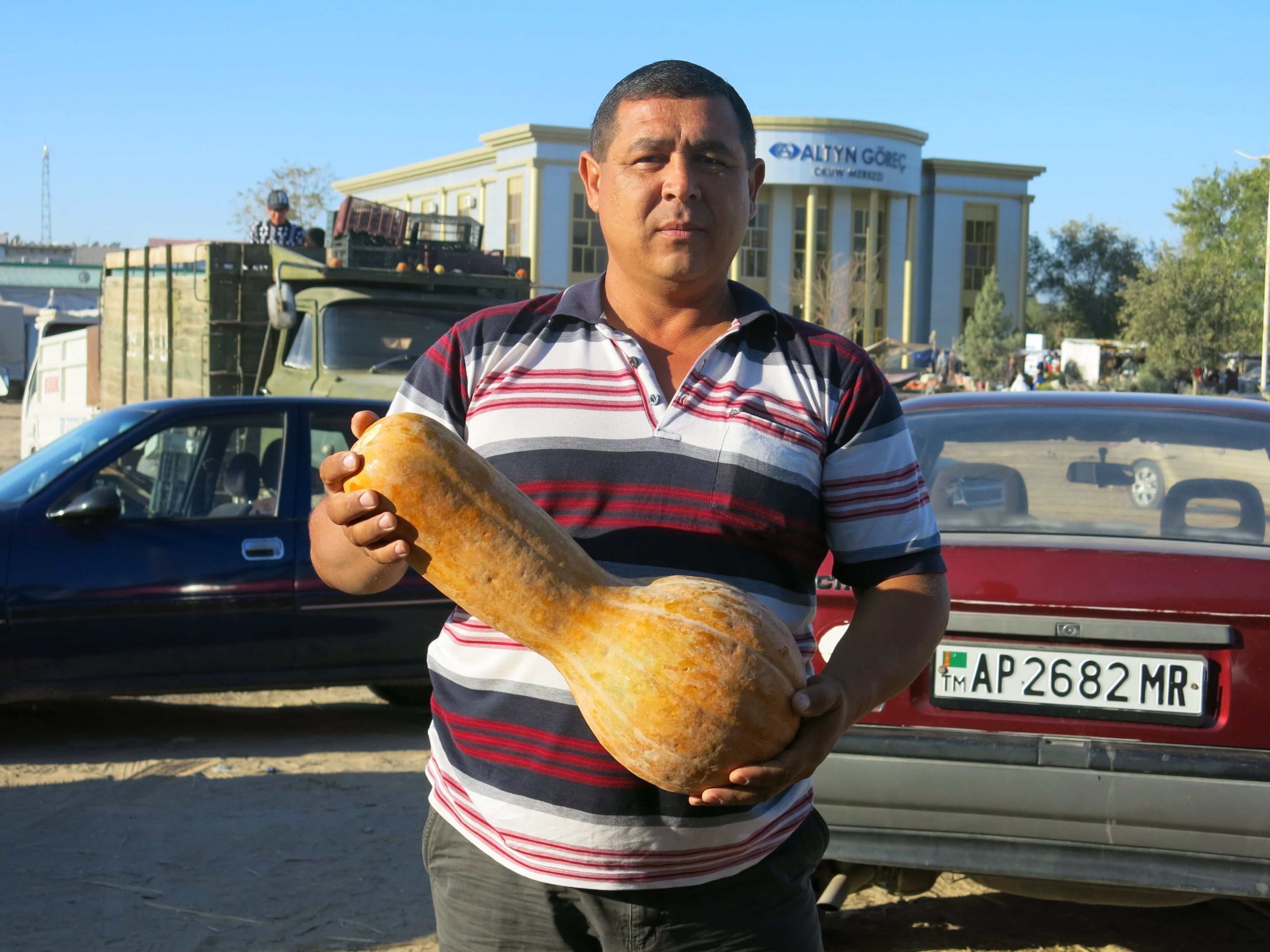 Bild des Tages, Turkmenistan, Mary, Landwirt, Wassermelonen, Markt