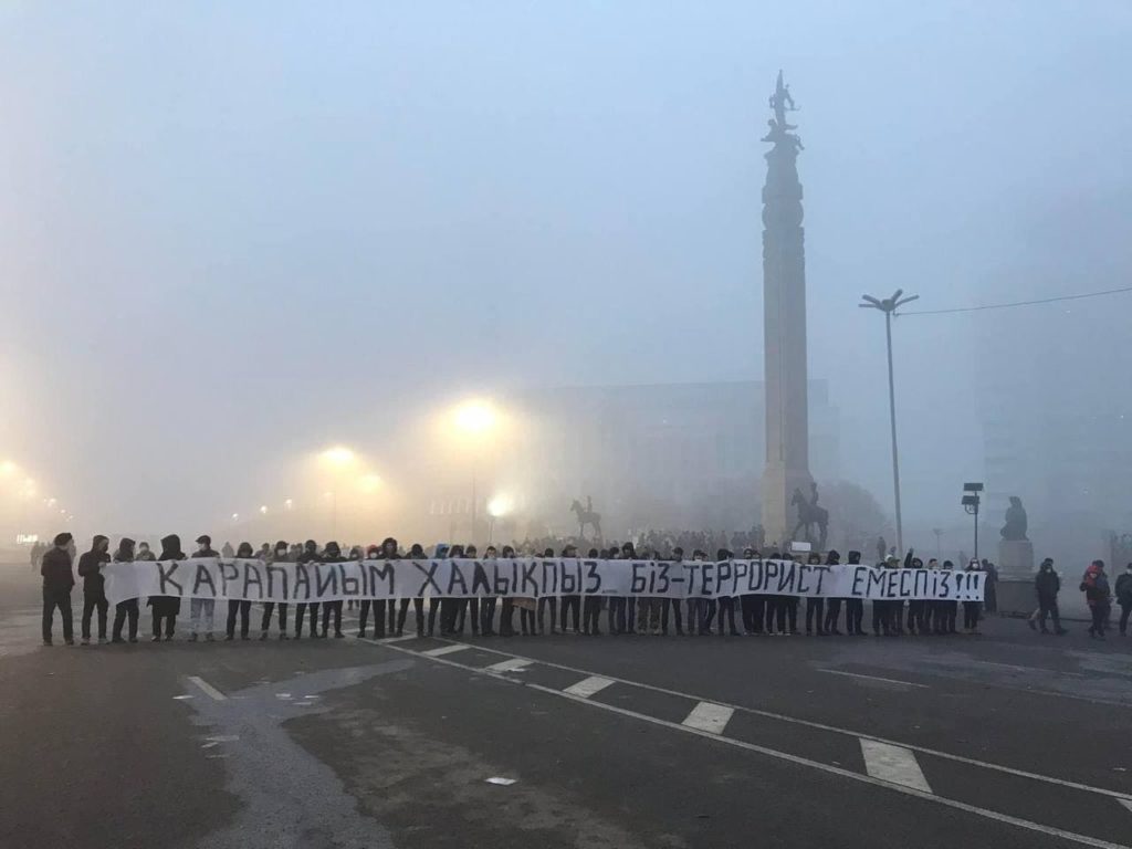 Protest Kasachstan