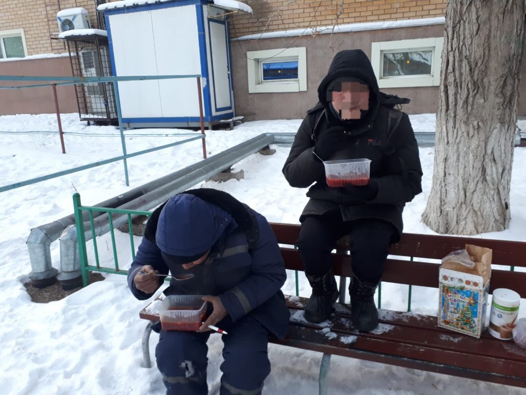 Illustrationsbild Obdachlose Kasachstan