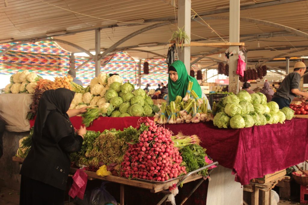 Auf einem Markt in Usbekistan