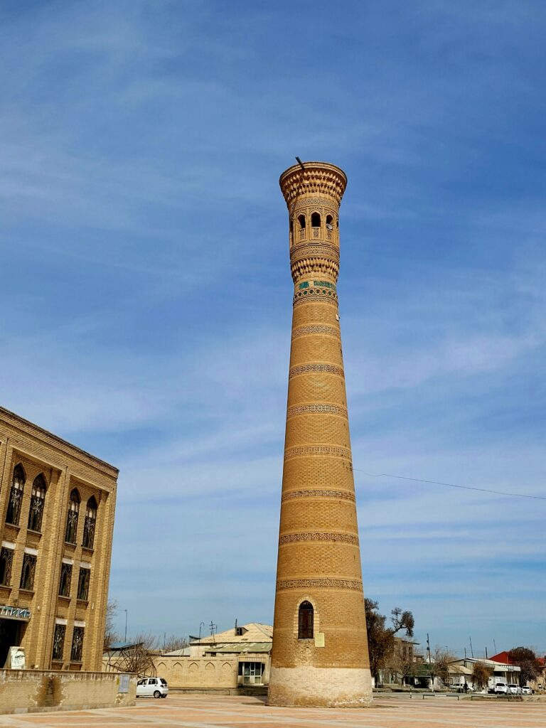 Minarett von Vobkent, Usbekistan, 1198, Islamische Architektur Zentralasiens