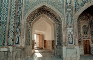 Tür Architektur Blau Kachel Moschee