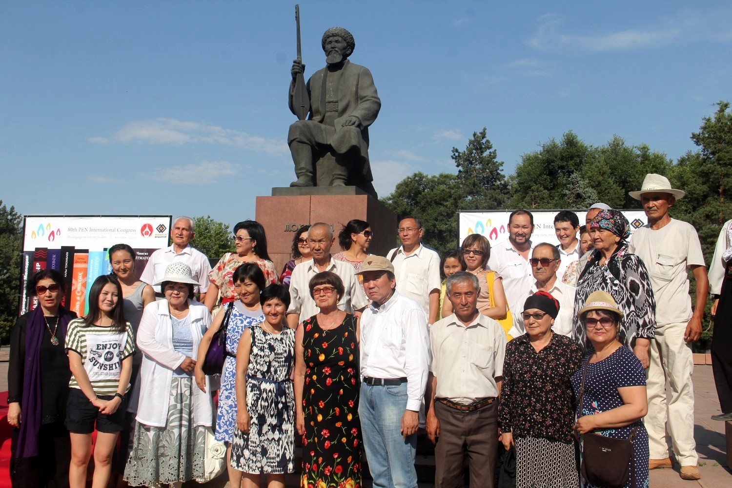 Gruppenfoto Schrifsteller Kirgistan