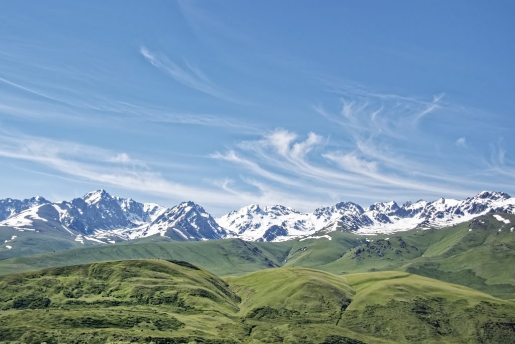 Mountain range Kyrgyzstan