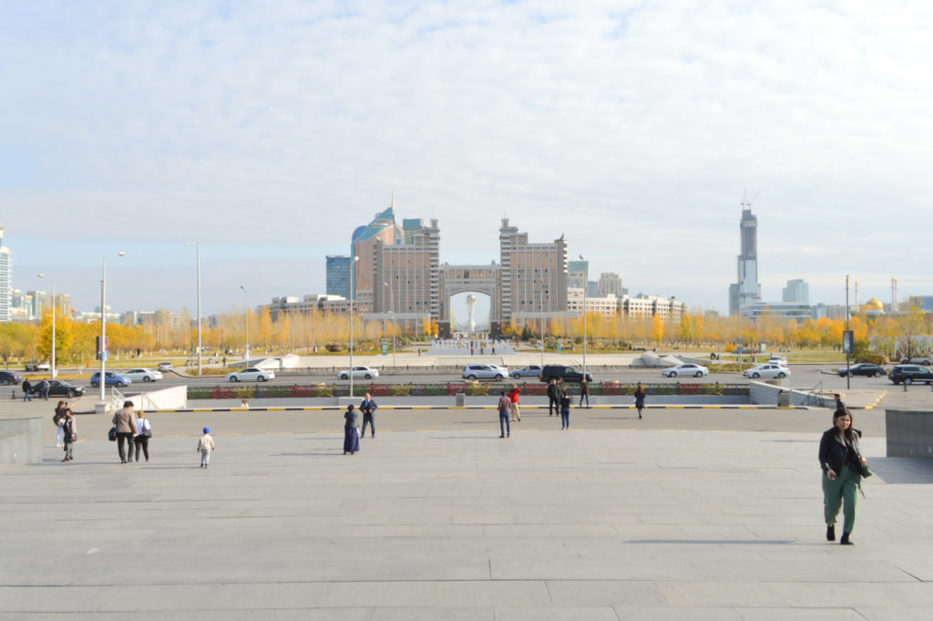 View of Nur-Sultan, the capital of Kazakhstan