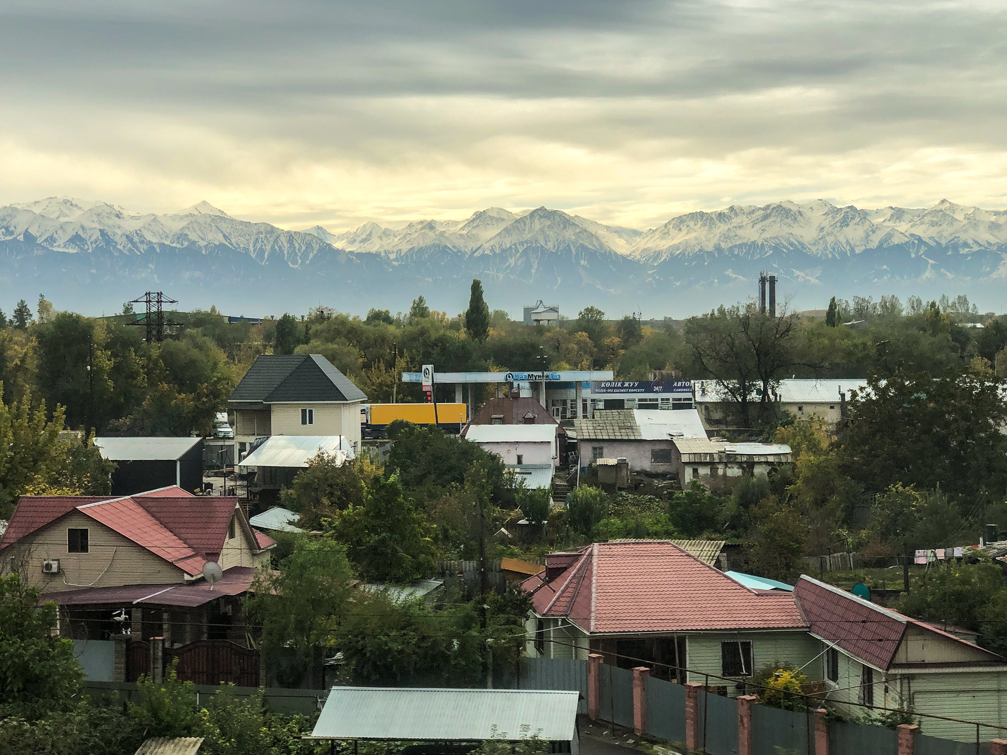 A town outside Almaty (illustration)