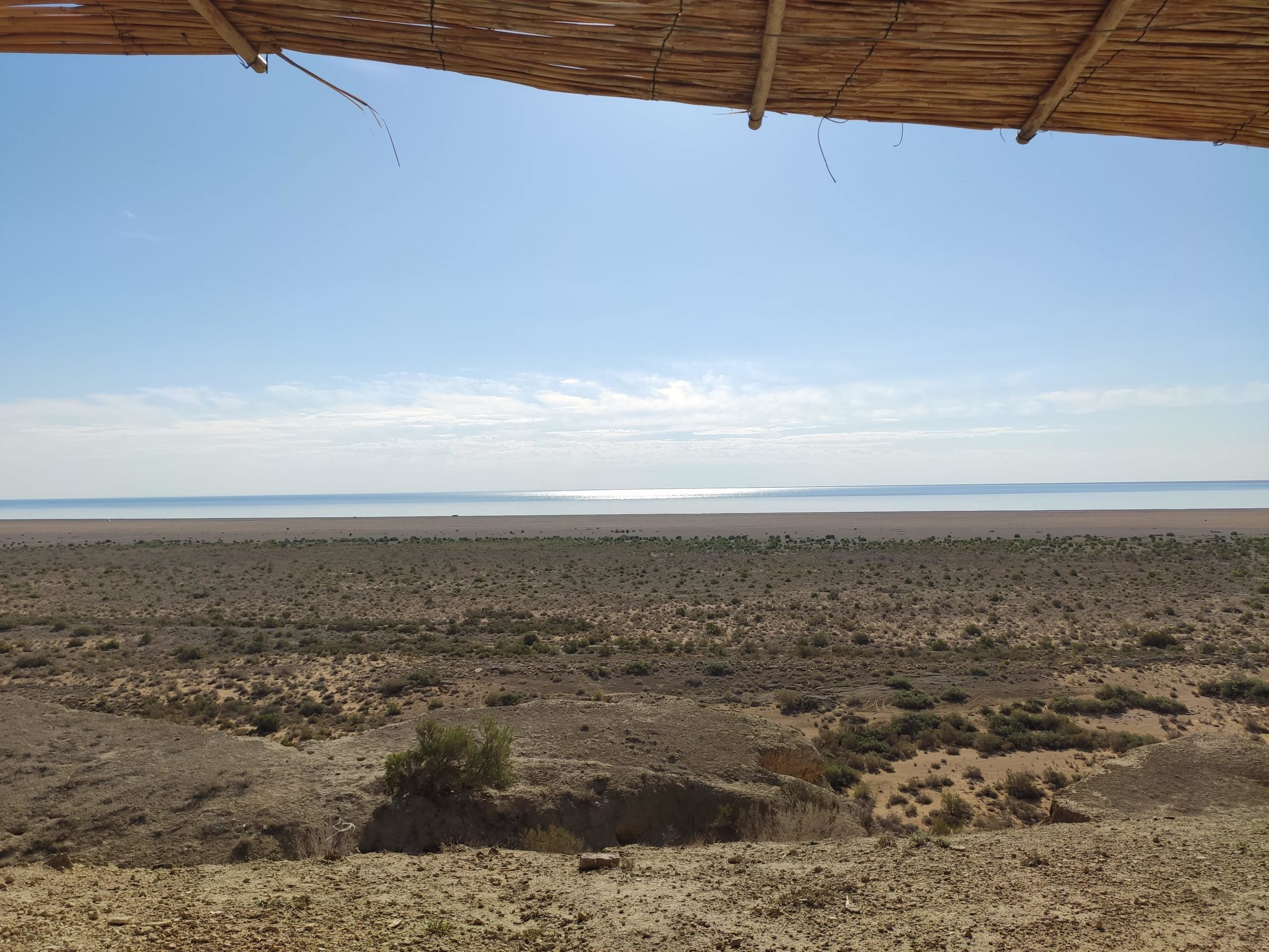 Uzbekistan Aral Sea yurt sun