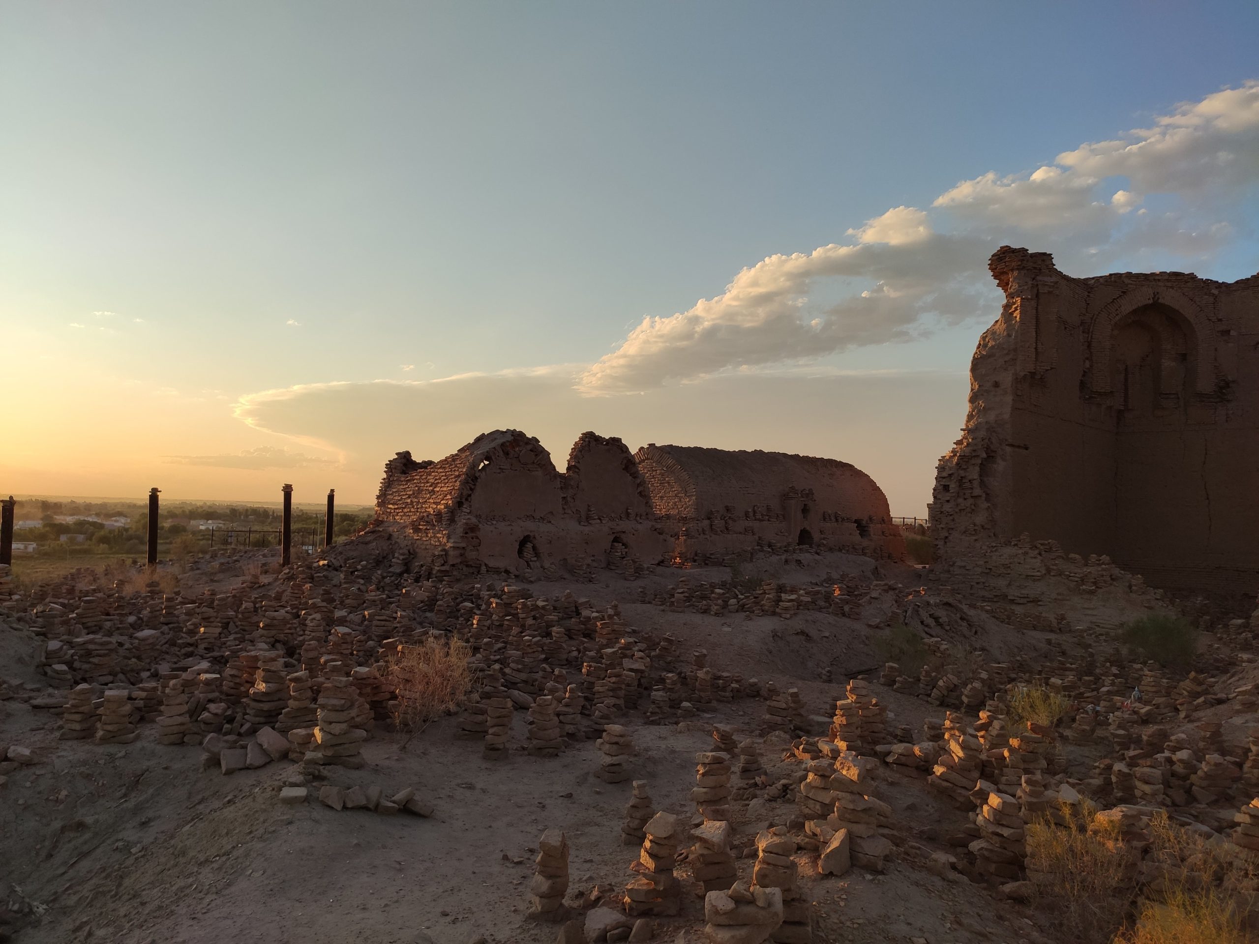 Uzbekistan Towers of stone Mosque Fortress