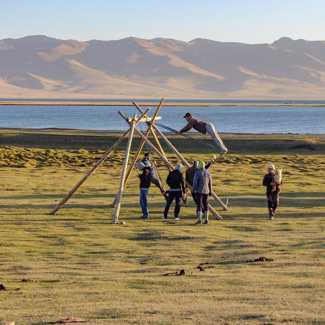 Song Kul Lake Kyrgyzstan Swing