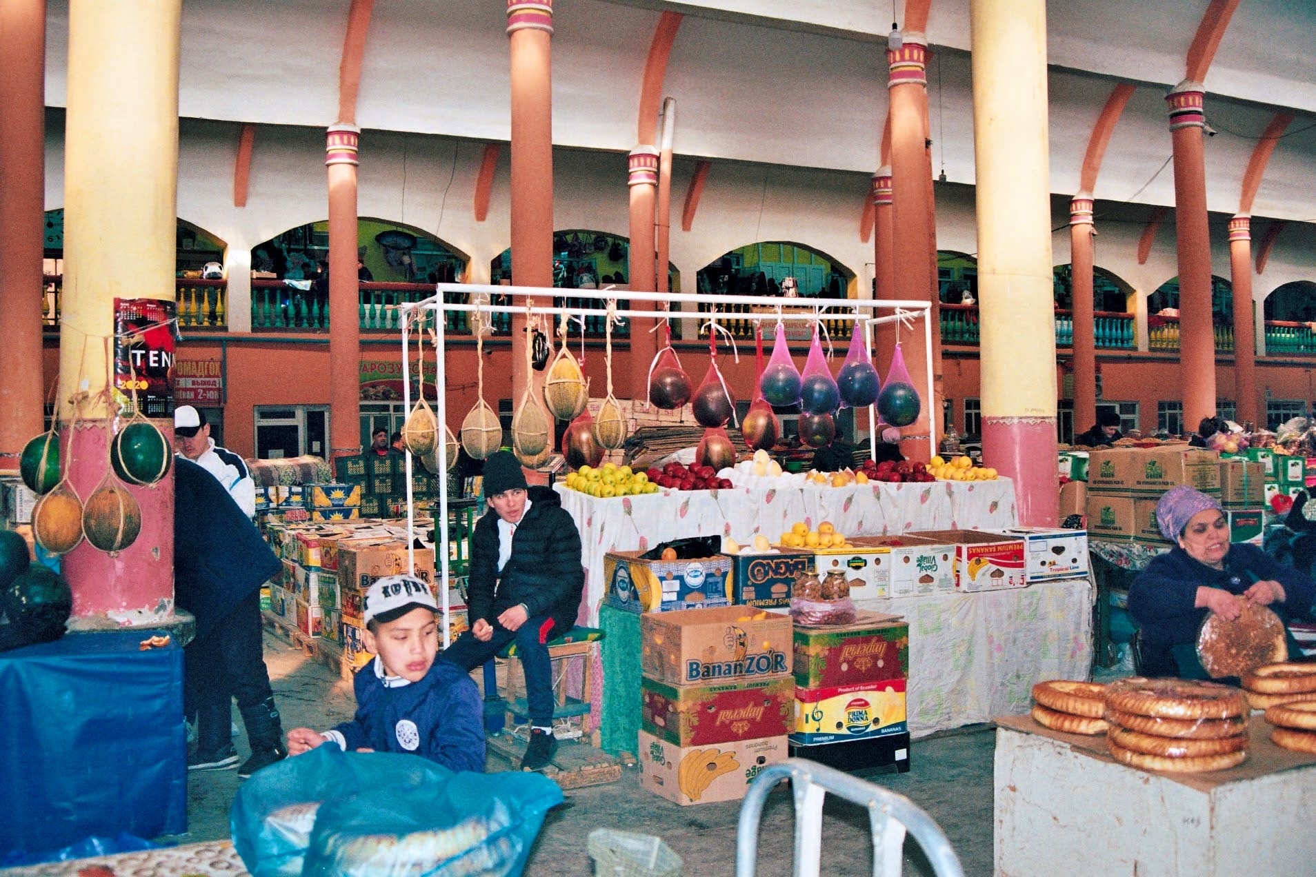 Panjshanbe bazaar Khujand Tajikistan swing