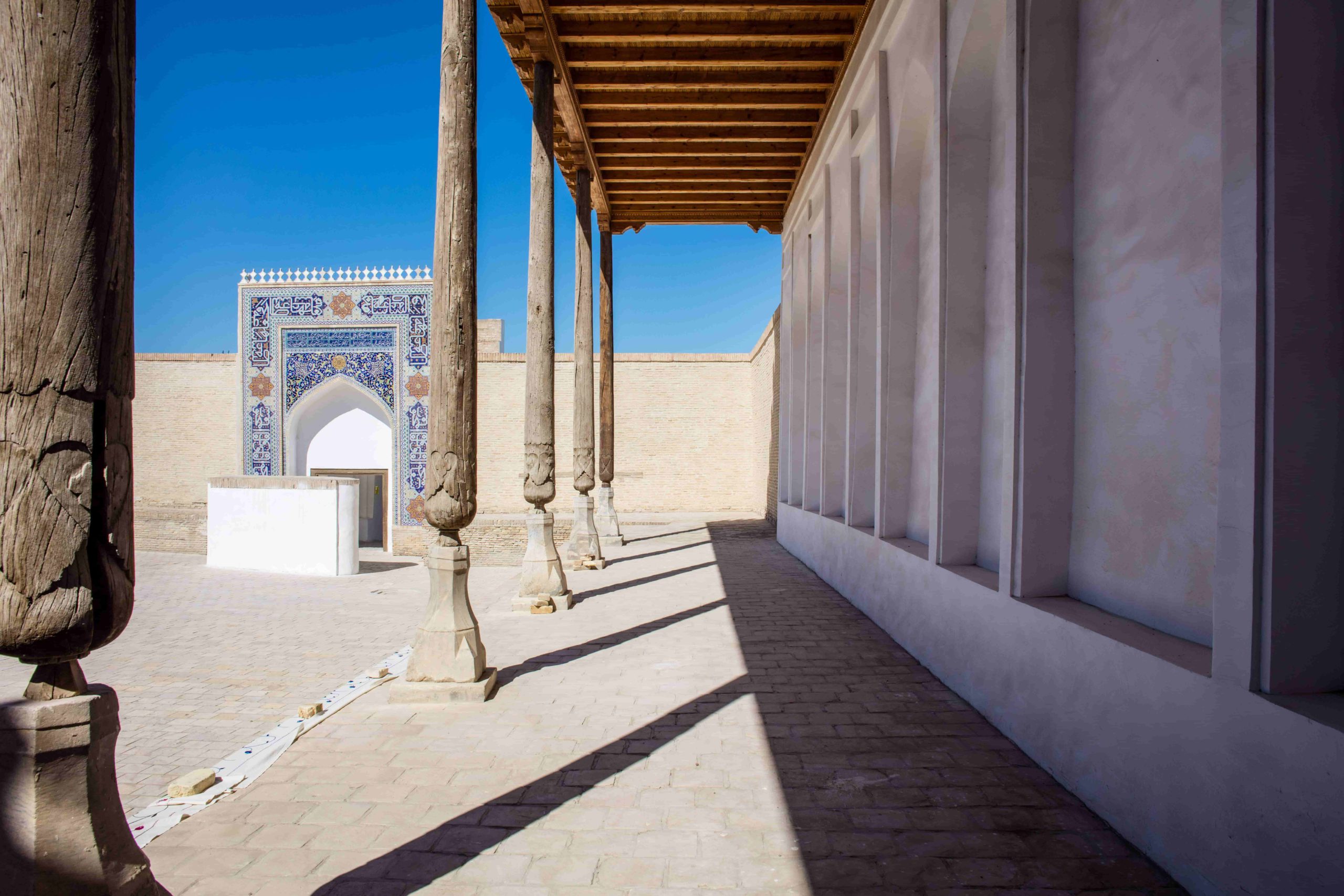 Uzbekistan Columns Khiva Mosaic