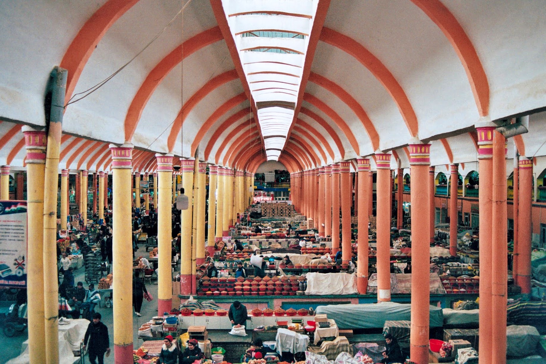 Thursday market bazaar tajikistan khujand colors