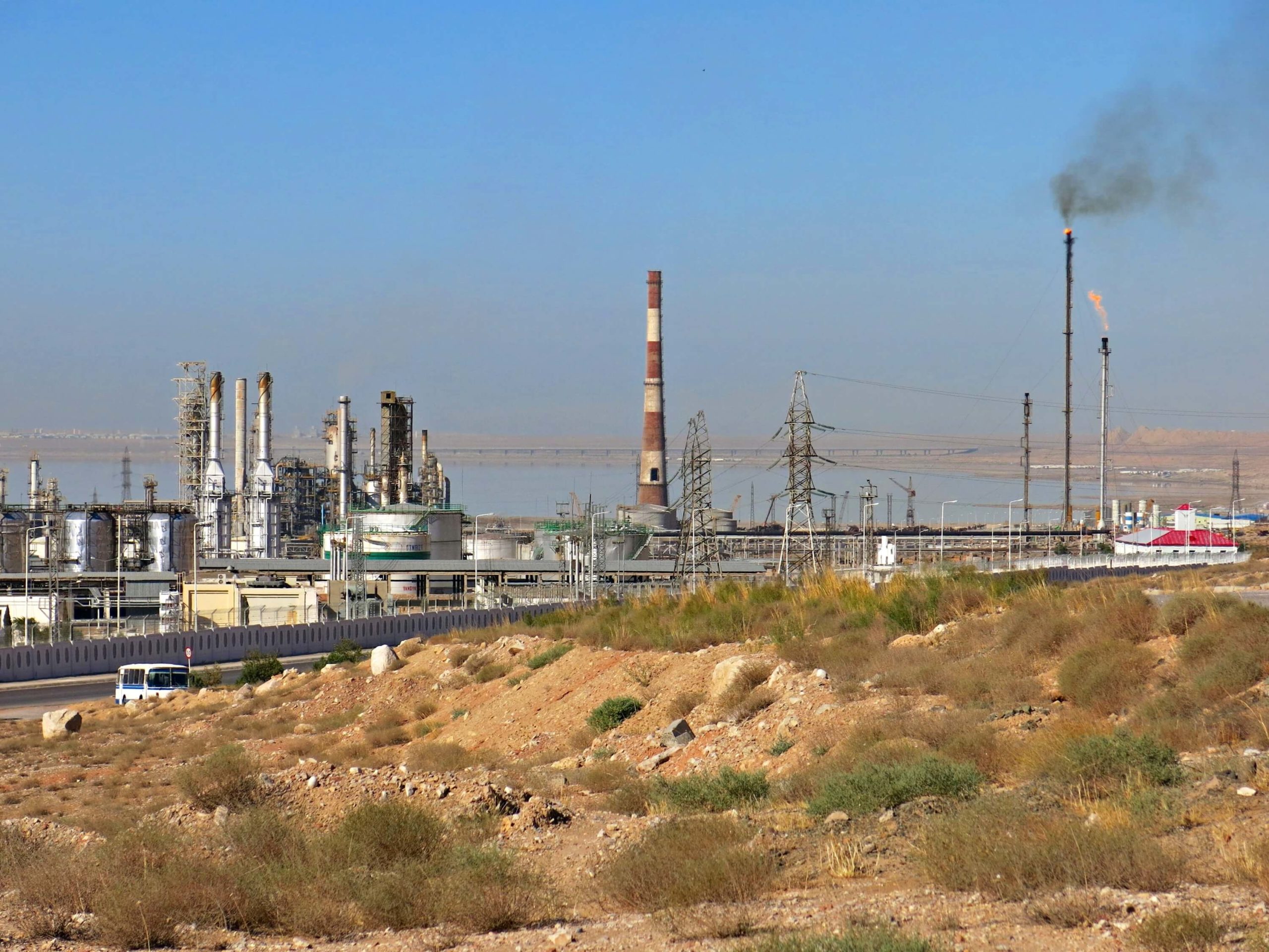 Turkmenistan, Photo of the day, Harbor, Turkmenbashi, Refinery