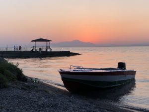 Sunset at the Kairakum Reservoir near Khujand, Tajikistan. Photo by Julian Postulart.