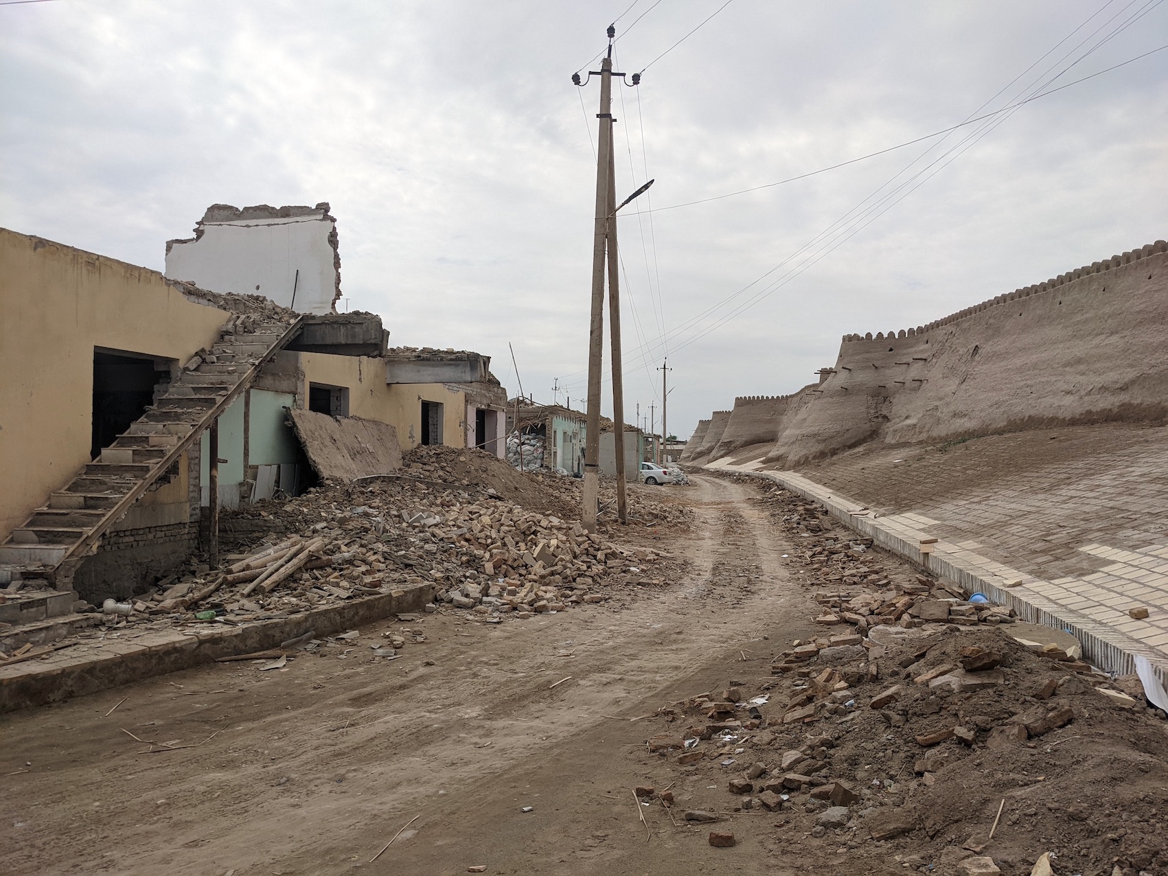 Khiva Itchan Kala demolitions