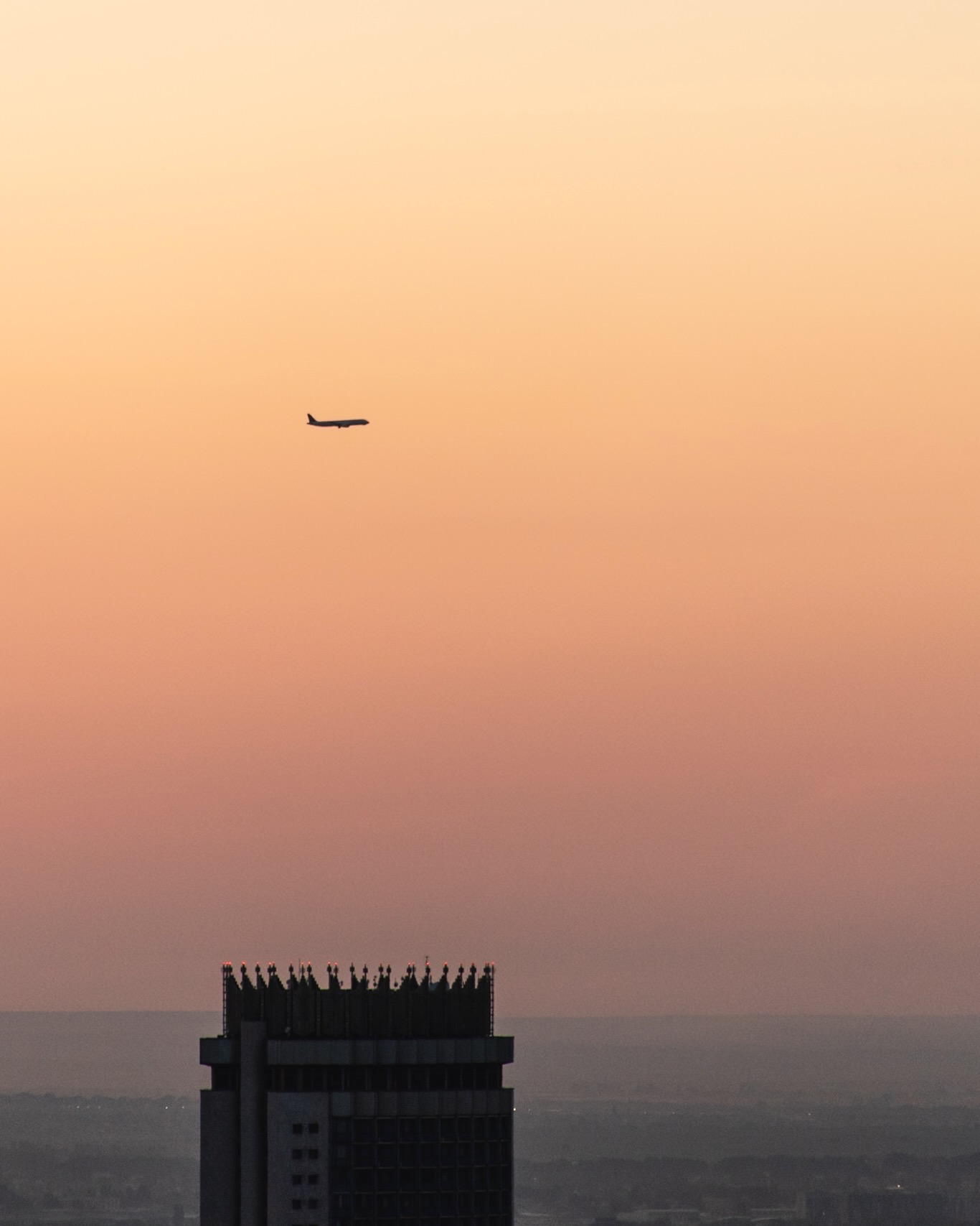 A flight over Hotel Kazakhstan, Almaty.