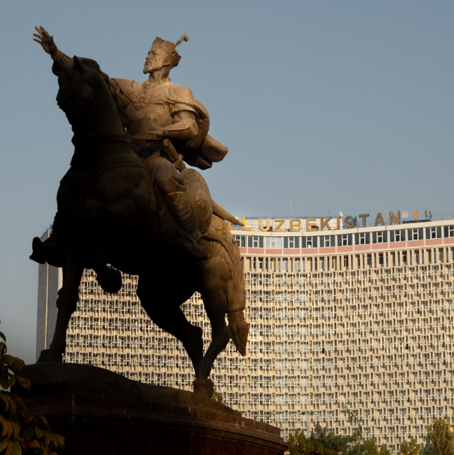 Amir Temur statue Hotel Uzbekistan Tashkent