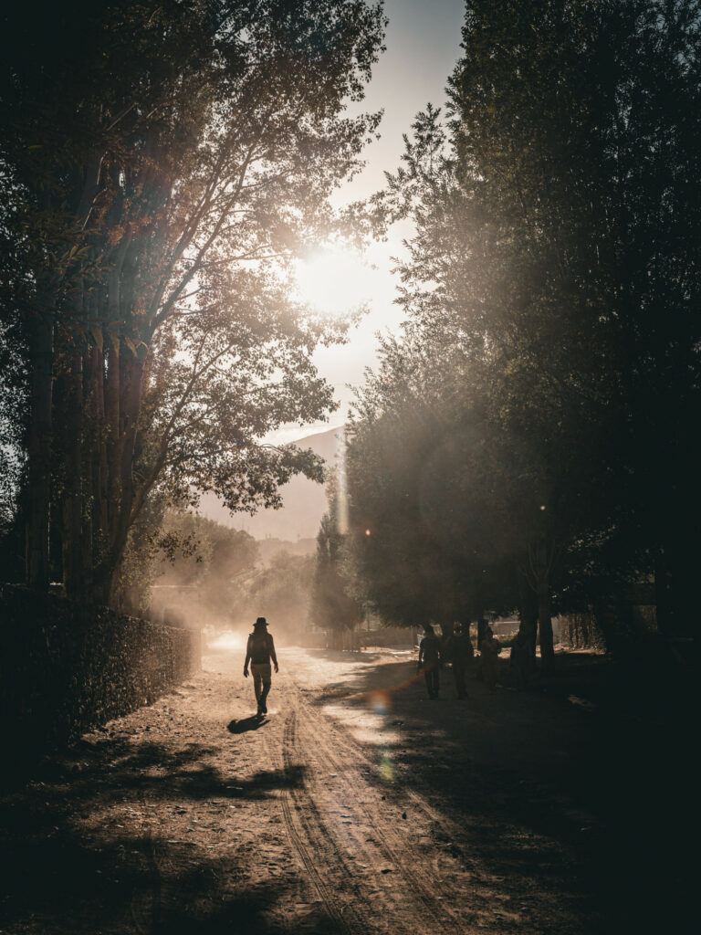 Sunset on the Wakhan Corridor Road