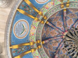 ceiling stuc paintings columns decorations tadjik